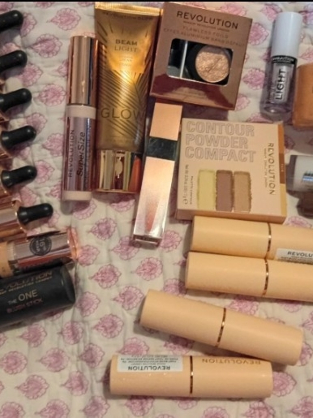 Revolution Glow & Contour Collection - Nude, Peach & Gold Tones
